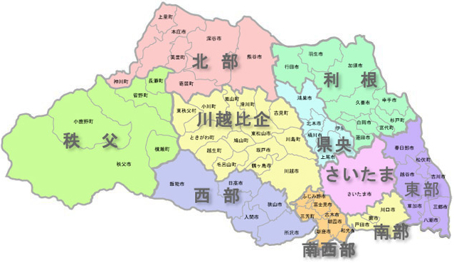 埼玉県エリアマップ